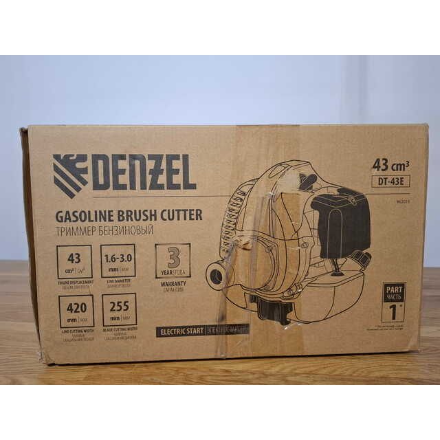Триммер бензиновый Denzel DT-43E (Цвет: Yellow / Black)