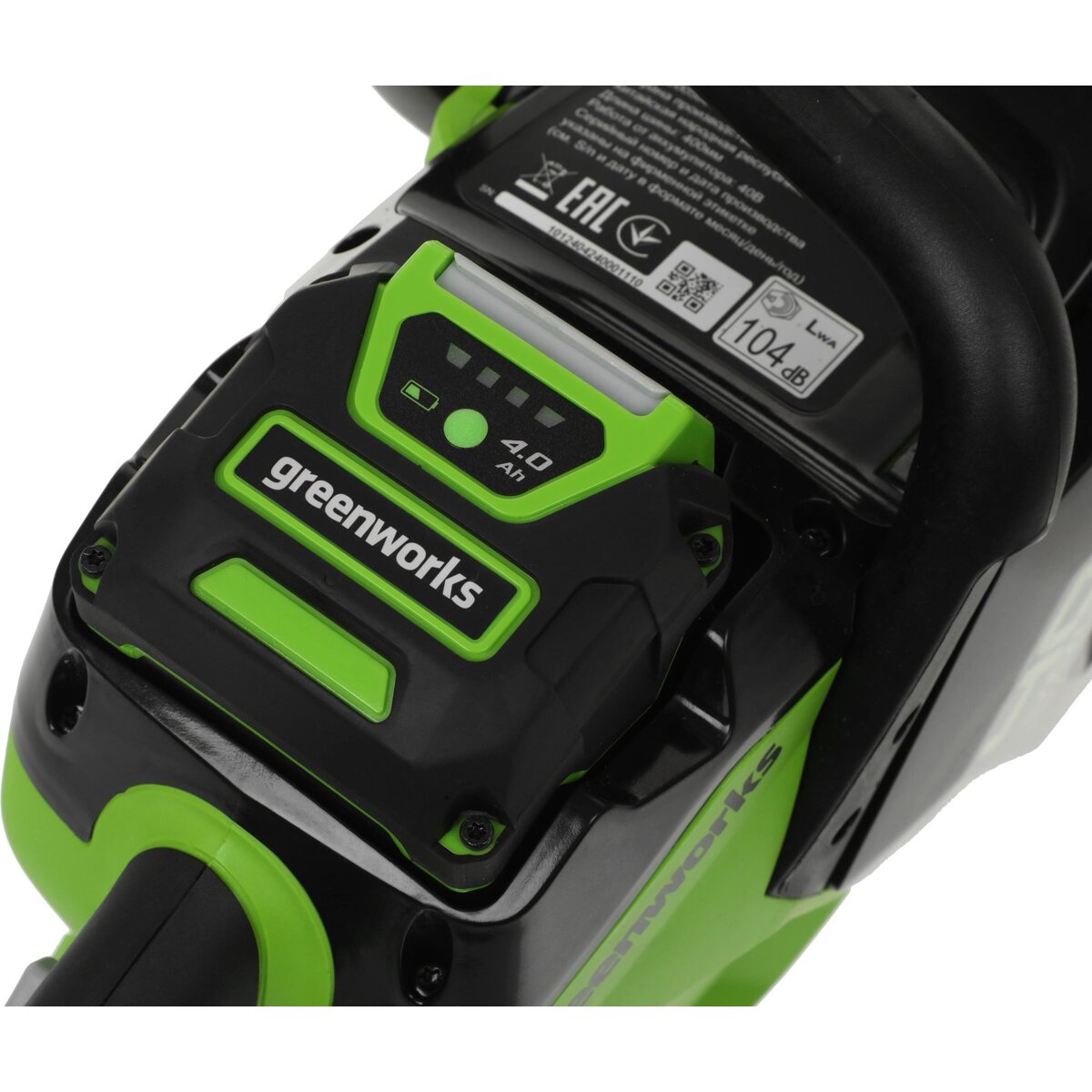 Электрическая цепная пила Greenworks GD40CS18K4 (Цвет: Green)