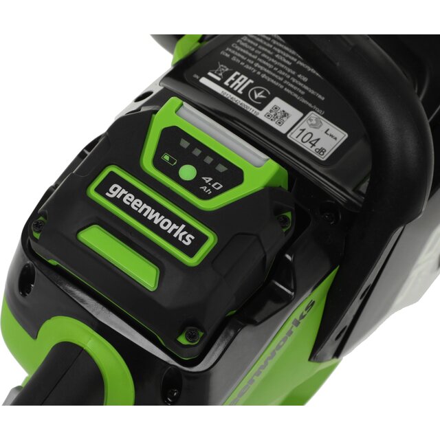 Электрическая цепная пила Greenworks GD40CS18K4 (Цвет: Green) Электрическая цепная пила Greenworks GD40CS18K4 (Цвет: Green)