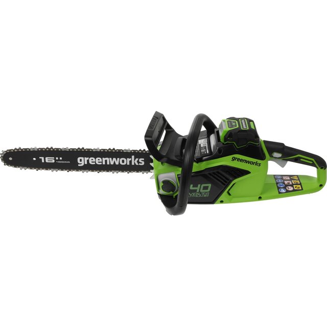 Электрическая цепная пила Greenworks GD40CS18K4 (Цвет: Green) Электрическая цепная пила Greenworks GD40CS18K4 (Цвет: Green)