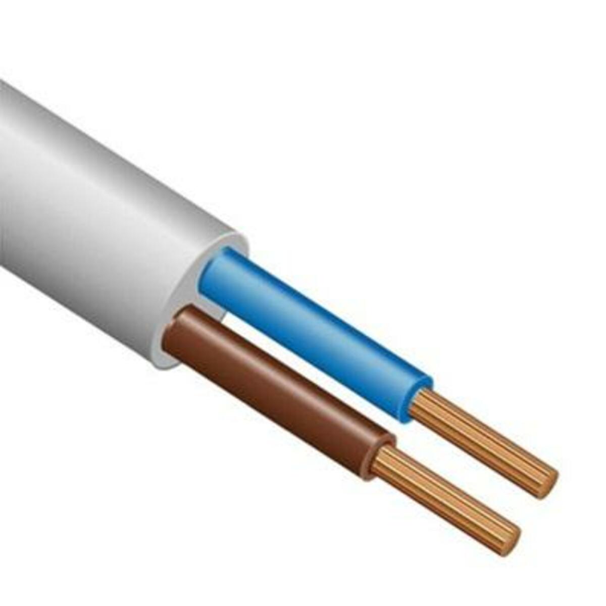 Провод ПВС 2х1.5 Ч 380В (уп.100м) ЭЛЕКТРОКАБЕЛЬ НН