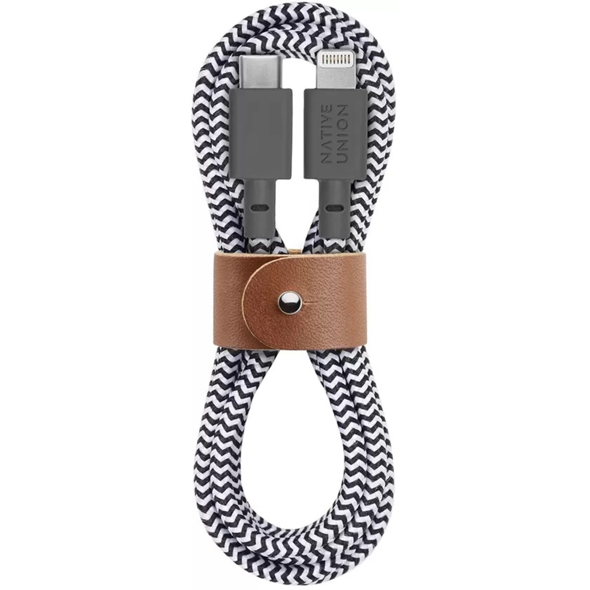 Кабель Native Union BELT Cable Lightning to USB Type-C Cable 1.2m (Цвет: Zebra)