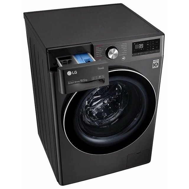 Стиральная машина LG F4WV910P2SE (Цвет: Black)