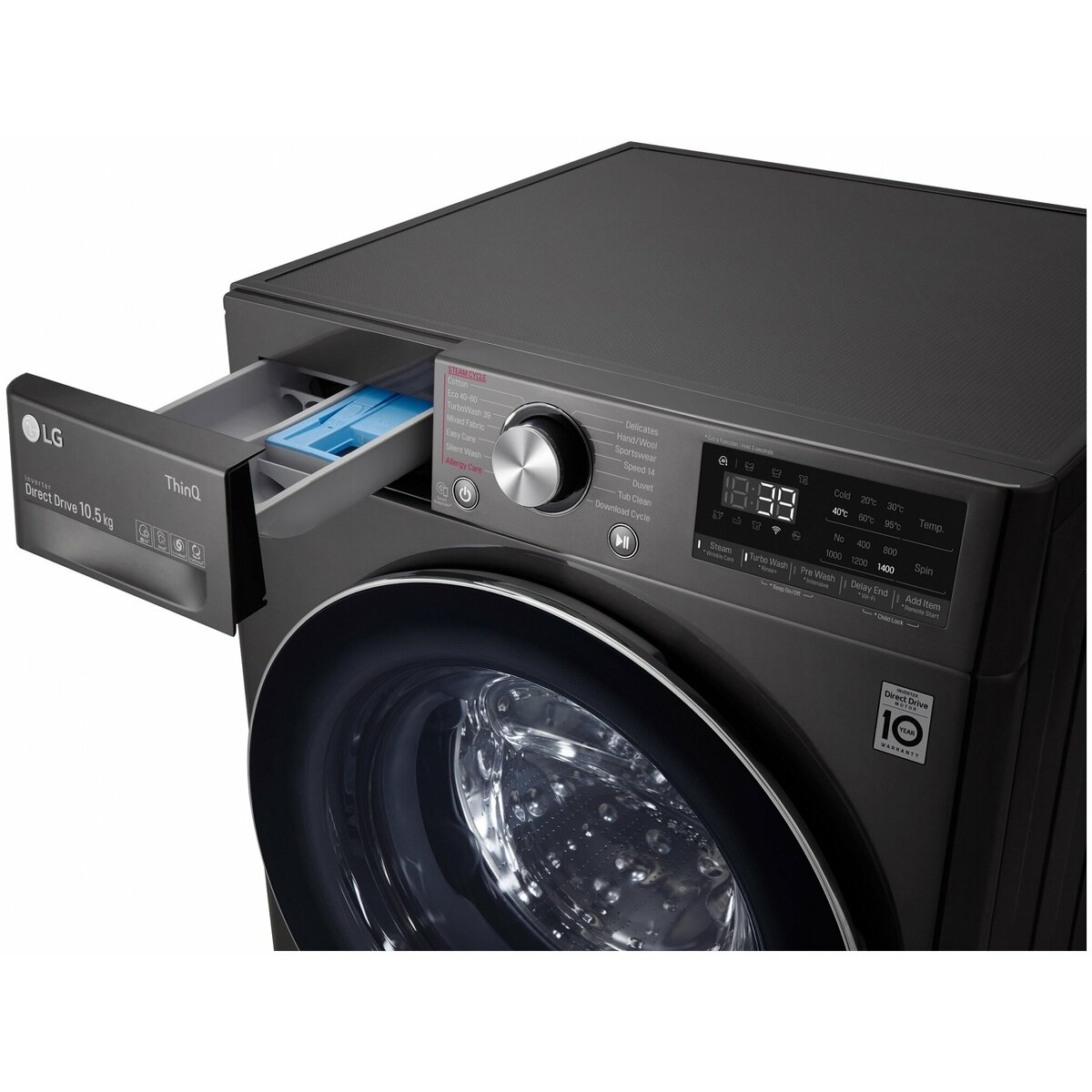 Стиральная машина LG F4WV910P2SE (Цвет: Black)