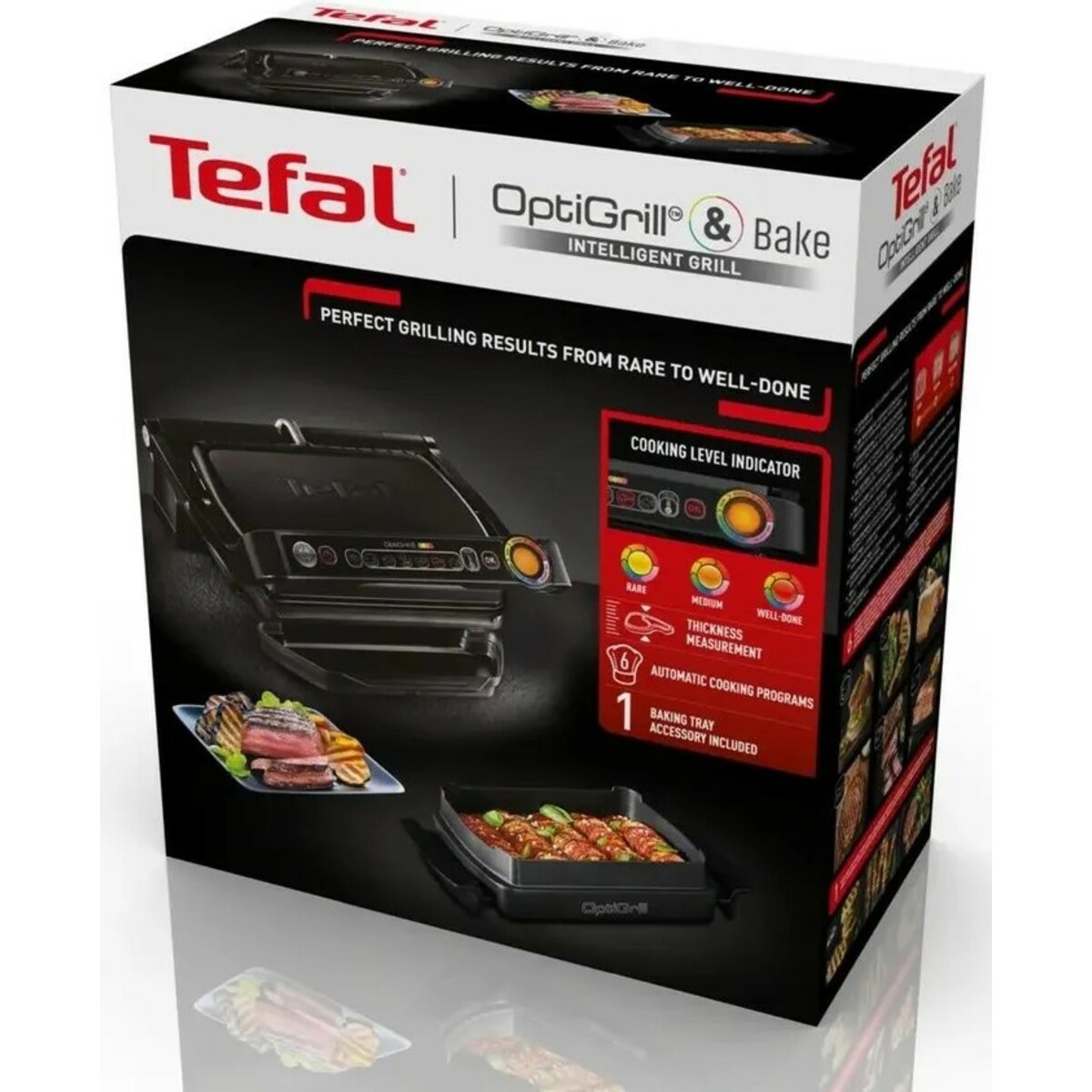 Электрогриль Tefal Optigrill+ GC714834, черный