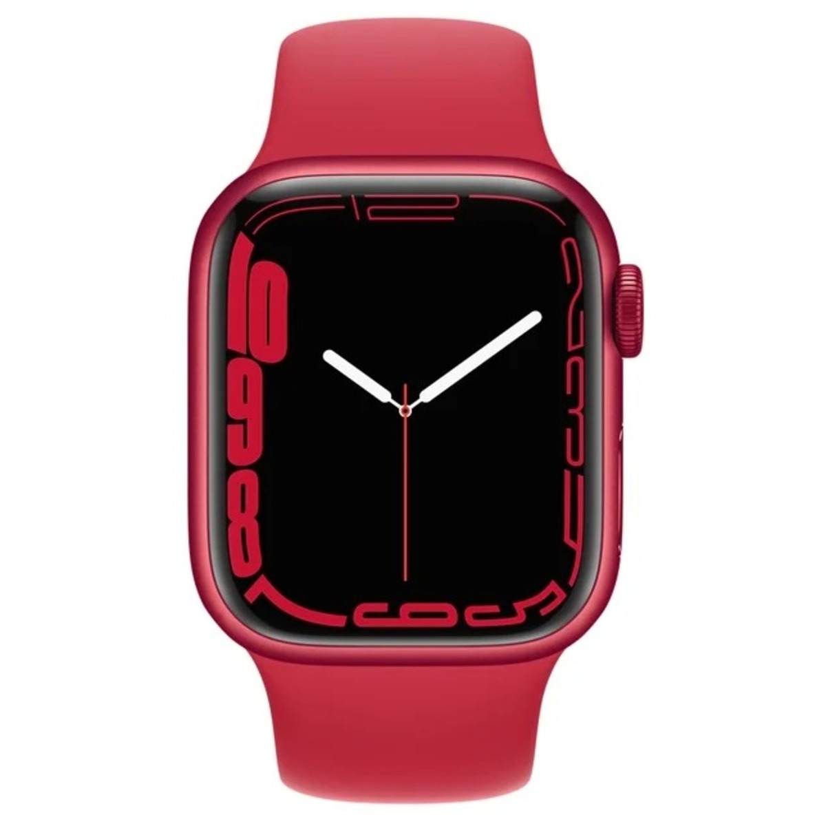 Умные часы Apple Watch Series 7 45mm Aluminum Case with Sport Band (Цвет: Red)