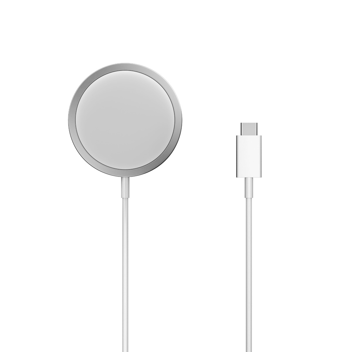 Беспроводное зарядное устройство uBear Wave MagSafe Wireless Charger 15W (Цвет: Silver)