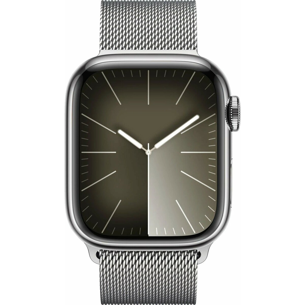 Умные часы Apple Watch Series 9 41mm Cellular Stainless Steel Case with Milanese Loop (Цвет: Silver)