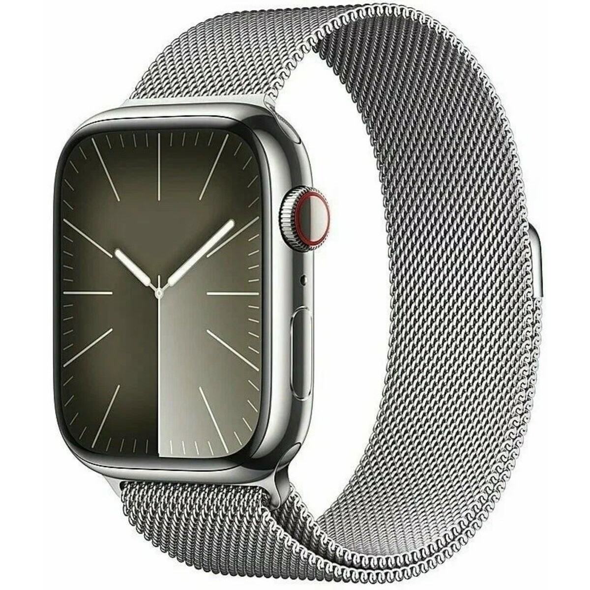 Умные часы Apple Watch Series 9 41mm Cellular Stainless Steel Case with Milanese Loop (Цвет: Silver)