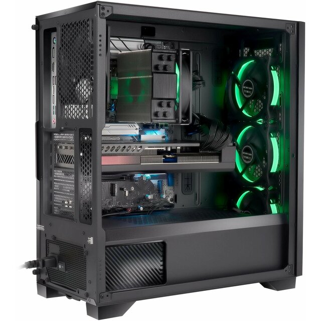 ПК IRU Tactio 510B7GP (Core i5 14400F 2.5Ghz / 32Gb DDR5 / SSD1Tb / NVIDIA GeForce RTX 5060TI 8Gb / FreeDOS / black)  