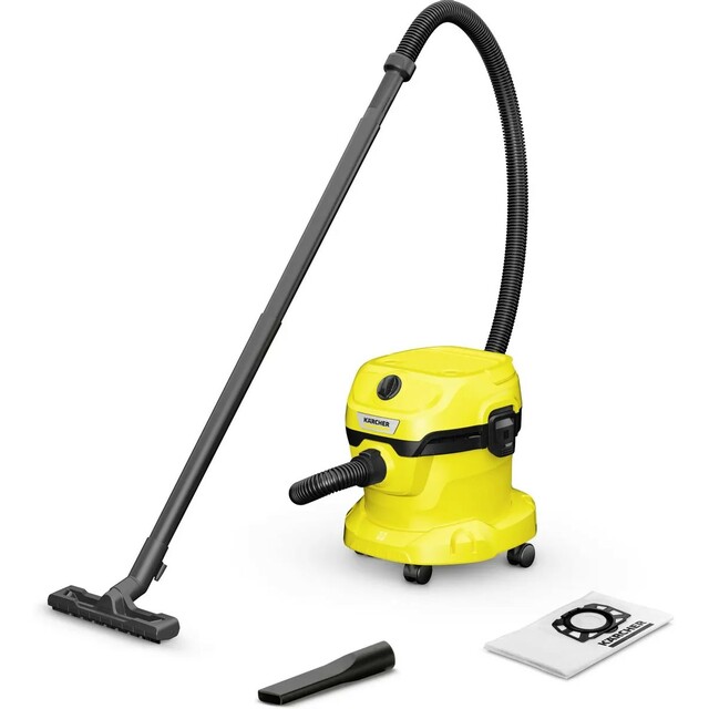 Строительный пылесос Karcher WD 2 Plus V-12 / 4 / 18 (Цвет: Yellow)