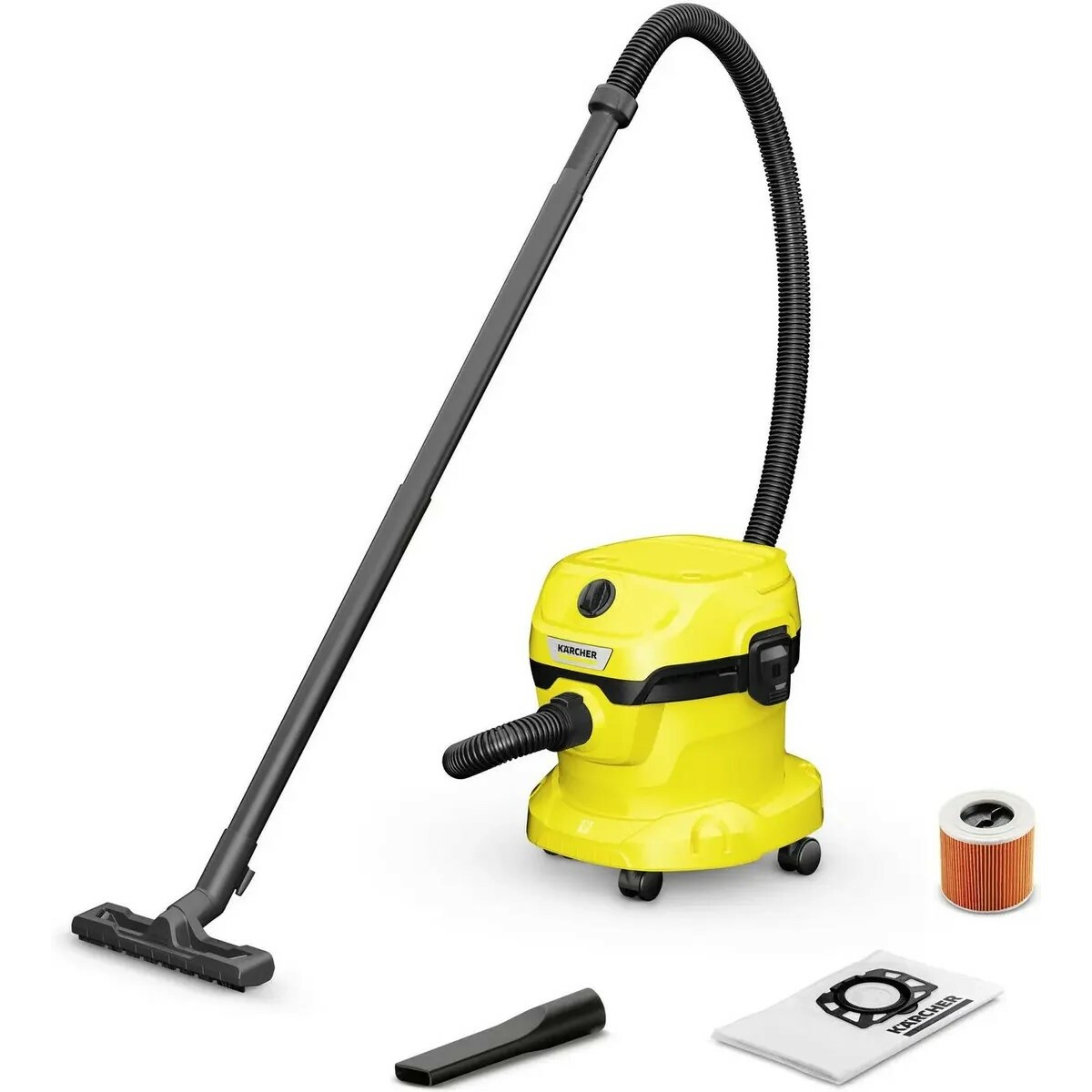 Строительный пылесос Karcher WD 2 Plus V-12 / 6 / 18 / C (Цвет: Yellow)