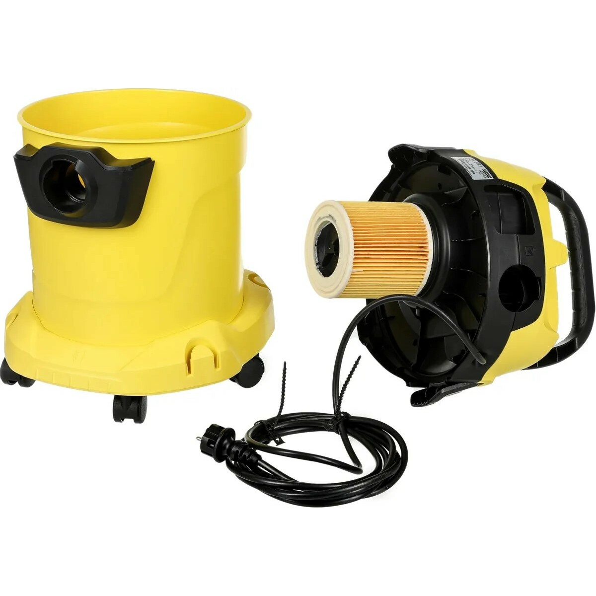 Строительный пылесос Karcher WD 3 P V-17 / 4 / 20 (Цвет: Yellow)