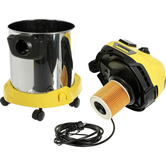 Строительный пылесос Karcher WD 3 P S V-17/4/20 (Цвет: Yellow)