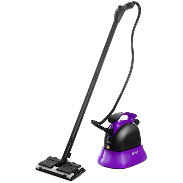 Пароочиститель Kitfort КТ-9102-1 (Цвет: Black / Purple)