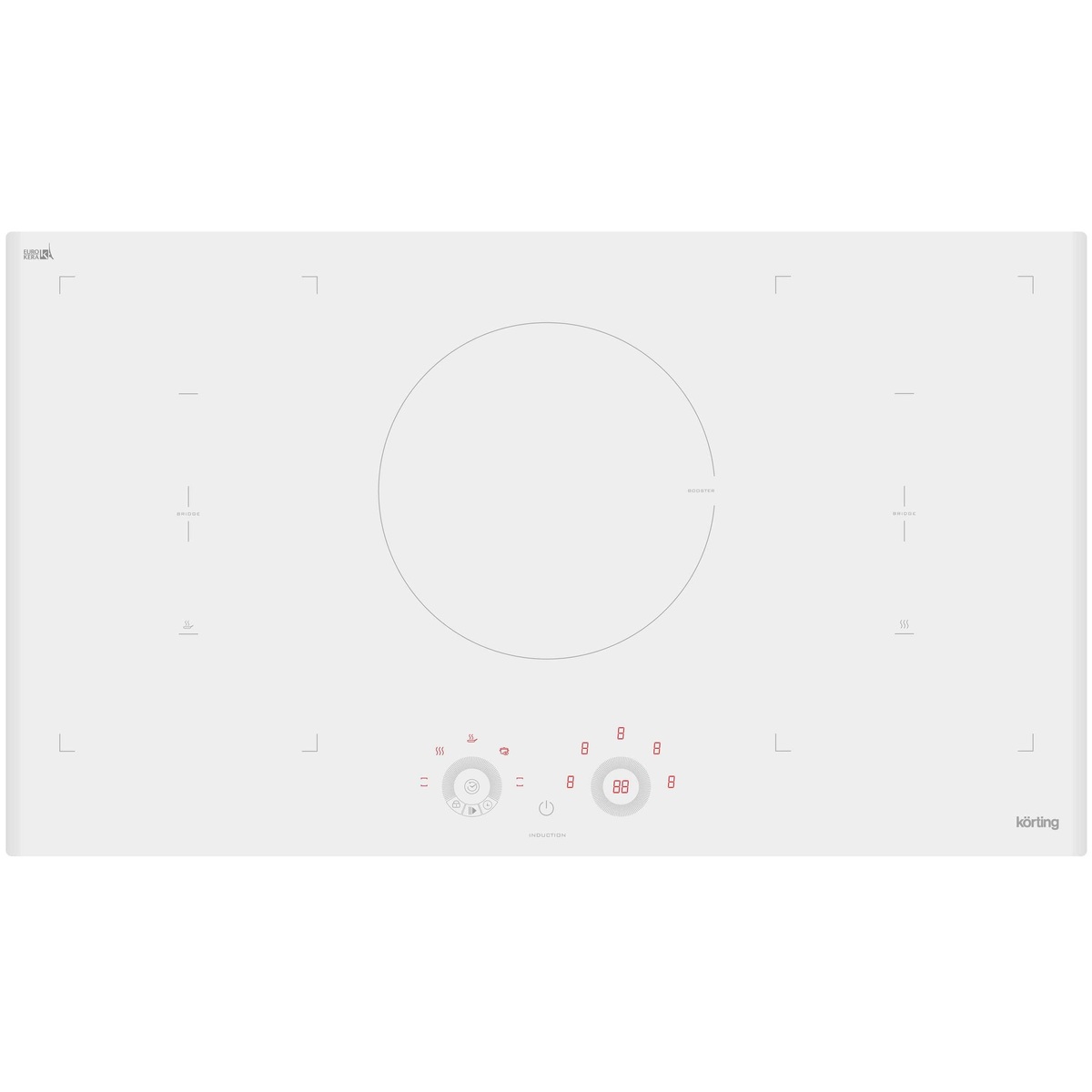 Индукционная варочная панель Korting HIB 95750 BW SMART, белый 