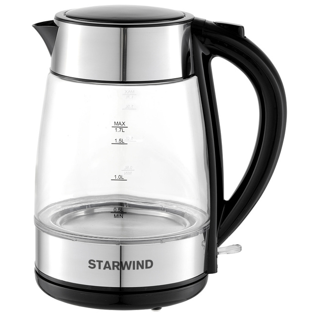 Чайник Starwind SKG3026 (Цвет: Black/Silver)