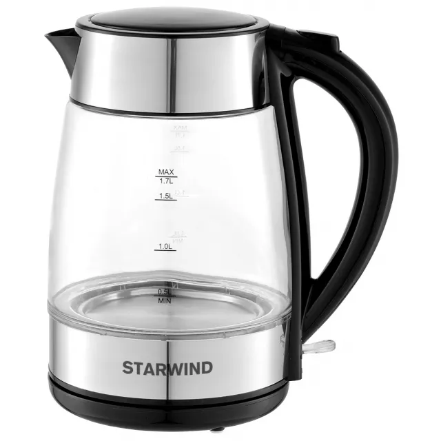 Чайник Starwind SKG3026 (Цвет: Black/Silver)