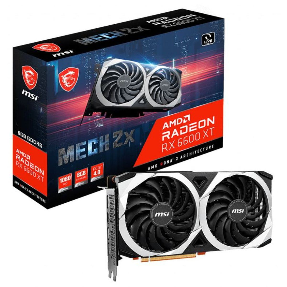 Видеокарта MSI Radeon RX 6600 MECH 2X 8G