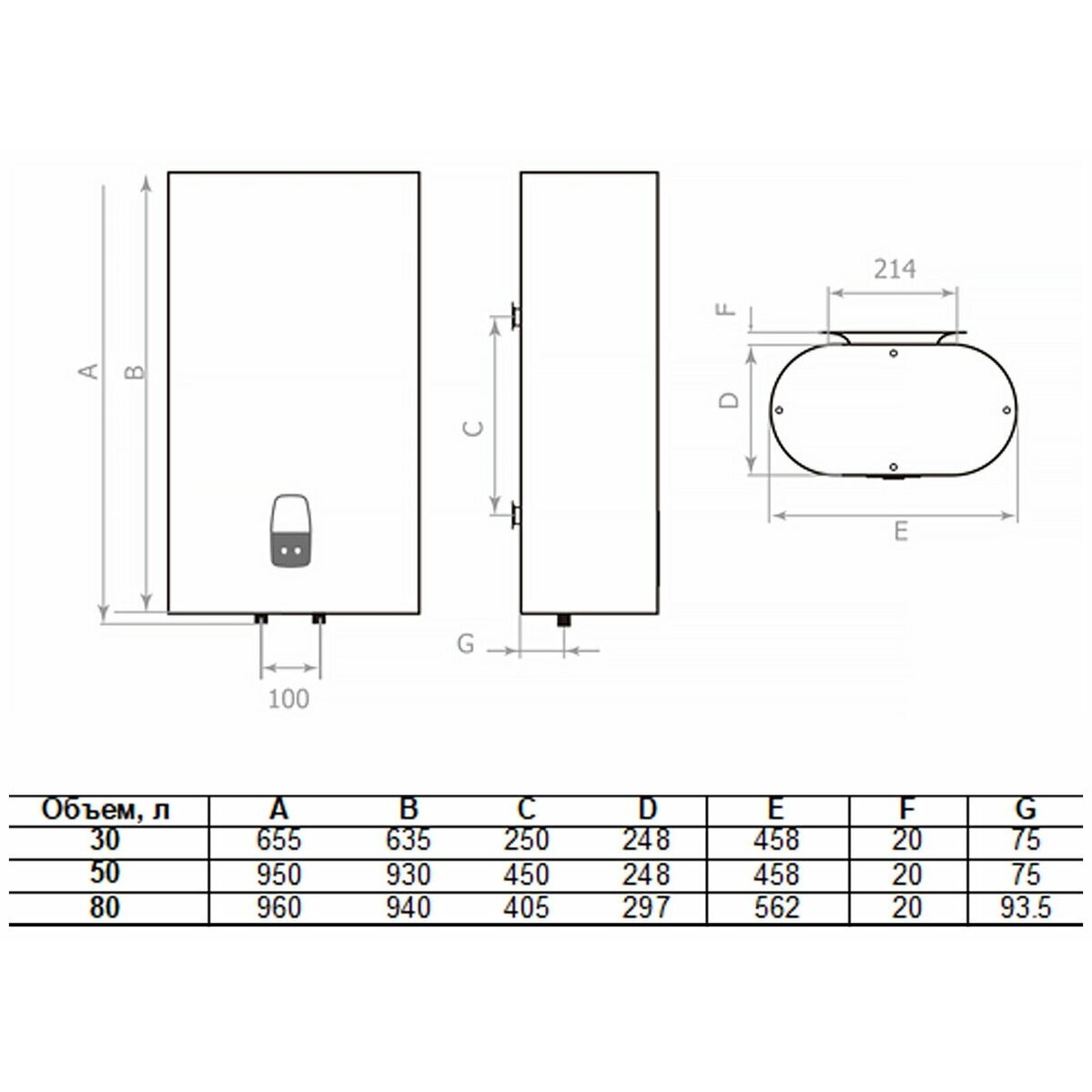 Водонагреватель Timberk T-WSE50-FS1D-V (Цвет: White)