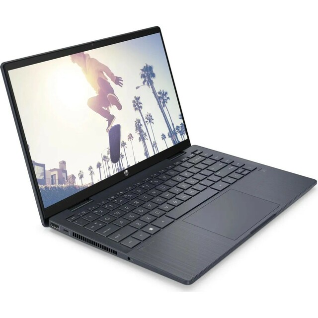 Ноутбук HP Pavilion x360 14-ek2004ci (Intel Core 5 120U 1.4Ghz/16Gb DDR4/SSD 512Gb/Intel Graphics/14 /IPS/Touch FHD (1920x1080)/Free DOS/blue/WiFi/BT/Cam) 