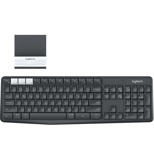 Беспроводная клавиатура Logitech K375s Multi-Device Stand Combo (Цвет: Dark Gray)
