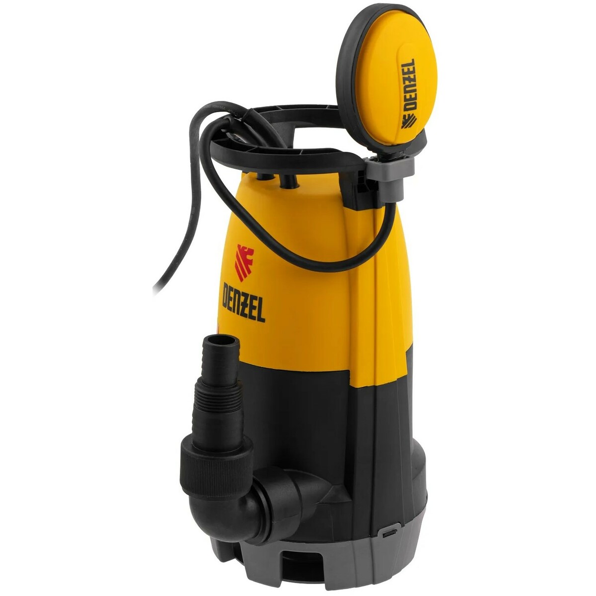 Садовый насос дренажный Denzel DP-600S (Цвет: Yellow/Black)