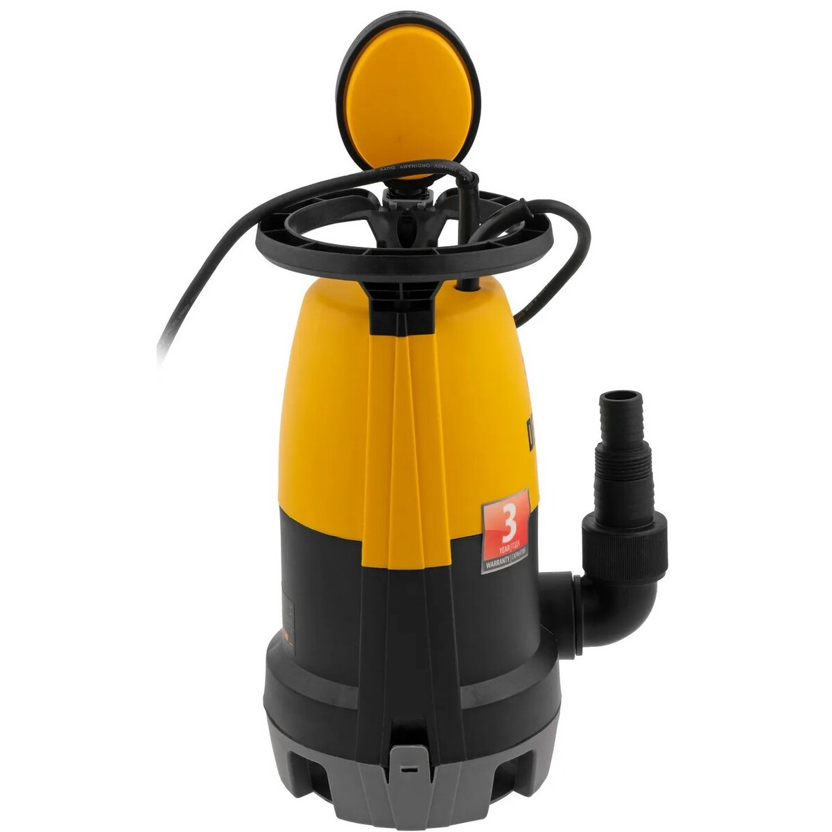 Садовый насос дренажный Denzel DP-600S (Цвет: Yellow/Black)