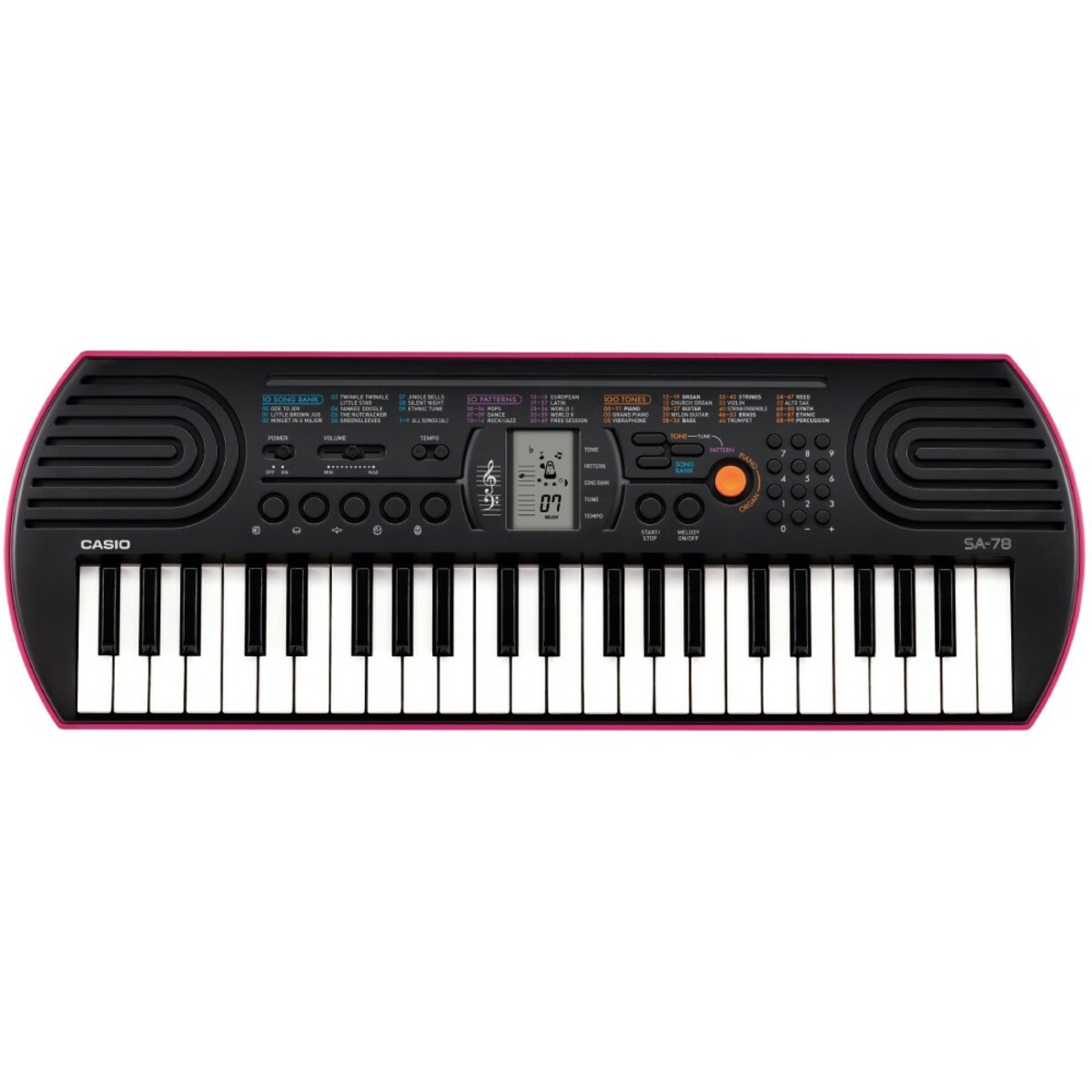 Синтезатор Casio SА-78 (Цвет: Black / Pink)