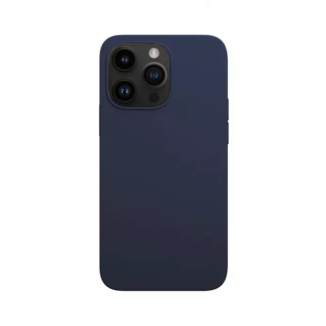 Чехол-накладка VLP Silicone Case with MagSafe для смартфона Apple iPhone 14 Pro Max (Цвет: Dark Blue)