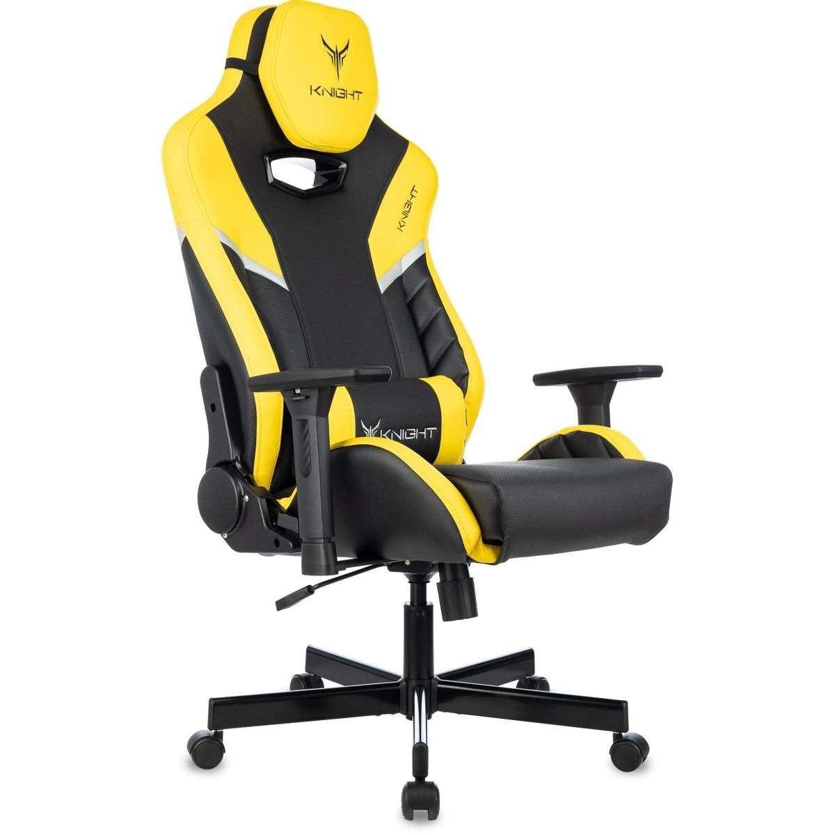 Кресло игровое Knight Thunder 5X (Цвет: Black / Yellow)