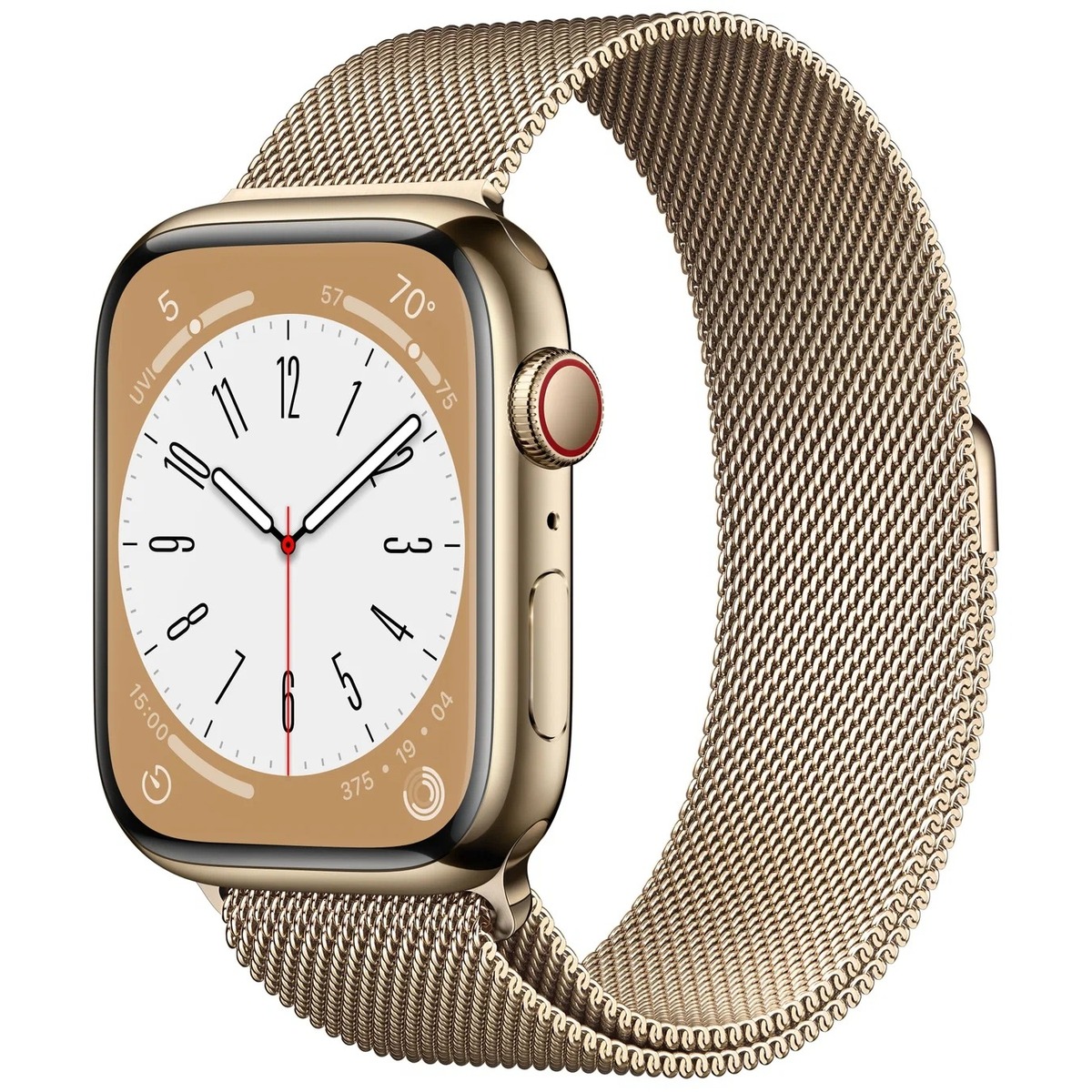 Умные часы Apple Watch Series 8 41mm Stainless Steel Case with Milanese Loop (Цвет: Gold)