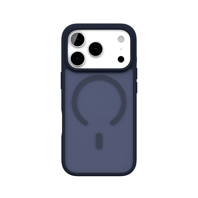Чехол-накладка VLP Lite Bloom Case with MagSafe для смартфона Apple iPhone 17 Pro, тёмно-синий