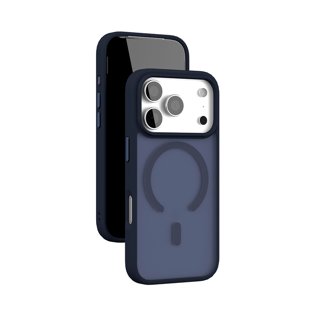 Чехол-накладка VLP Lite Bloom Case with MagSafe для смартфона Apple iPhone 17 Pro, тёмно-синий