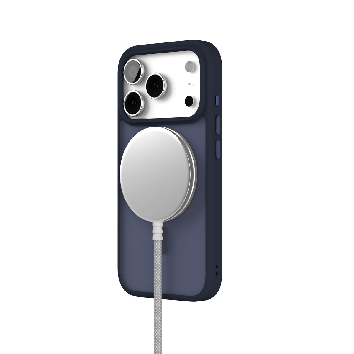 Чехол-накладка VLP Lite Bloom Case with MagSafe для смартфона Apple iPhone 17 Pro, тёмно-синий
