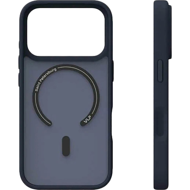 Чехол-накладка VLP Lite Bloom Case with MagSafe для смартфона Apple iPhone 17 Pro, тёмно-синий