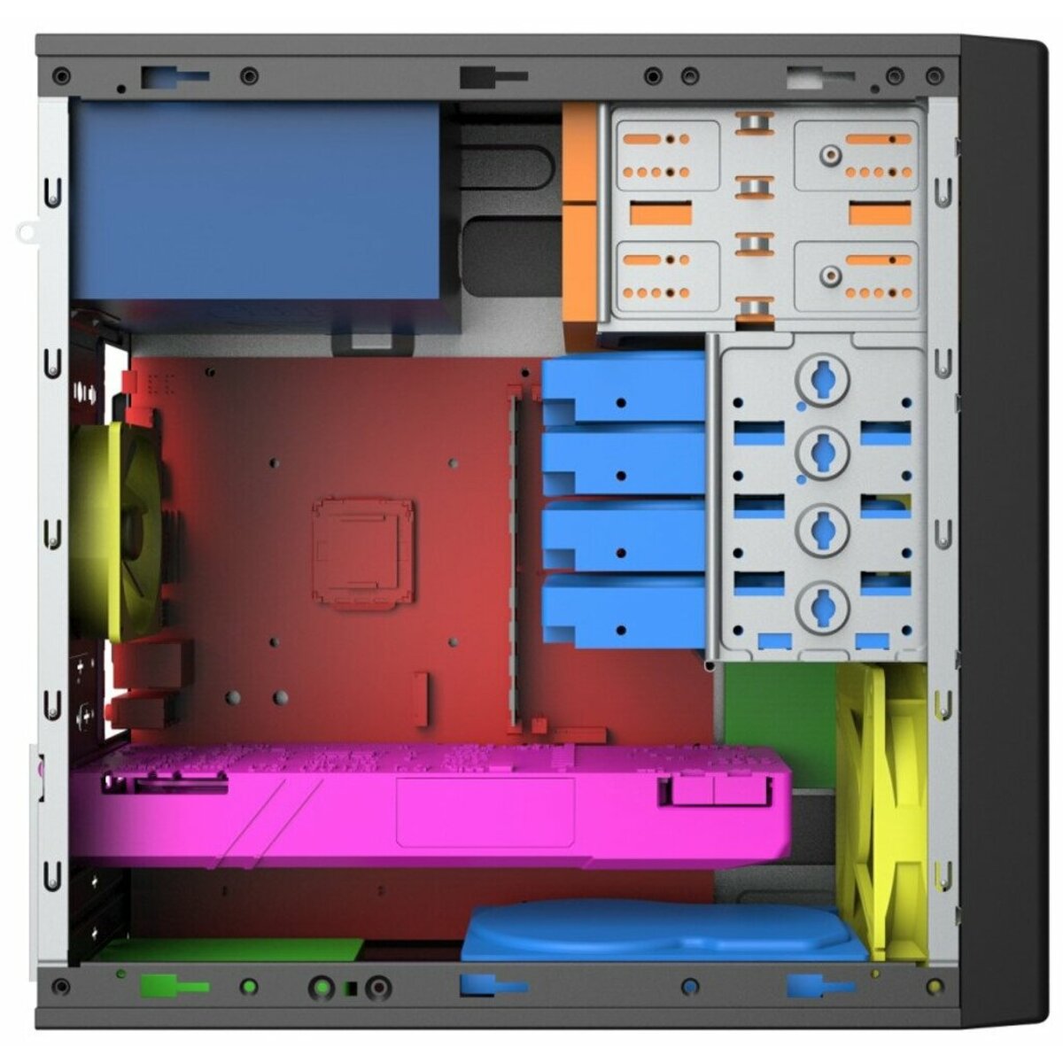 Корпус Foxline FL-733 (Цвет: Black)