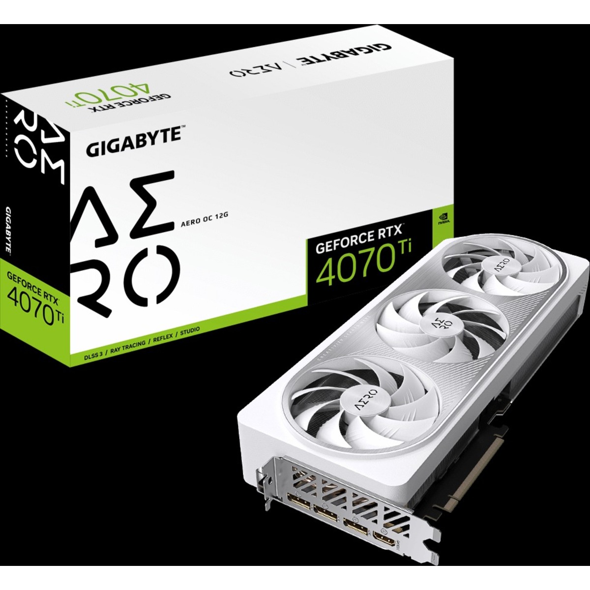 Видеокарта GIGABYTE GeForce RTX 4070 Ti AERO OC V2 12G (GV-N407TAERO OCV2-12GD)