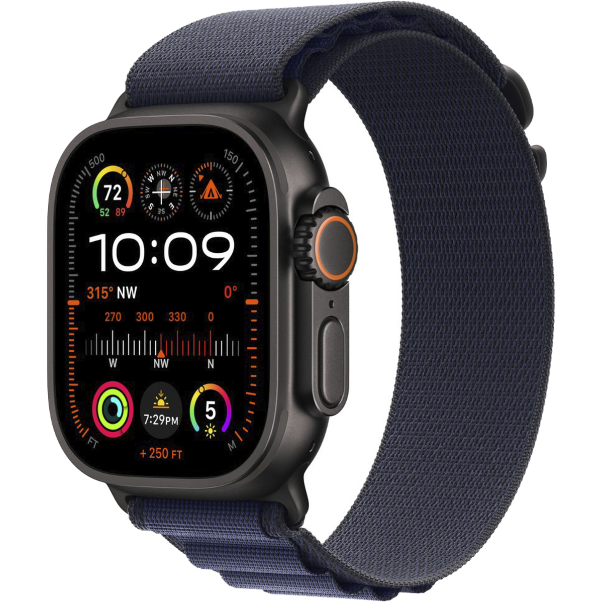 Умные часы Apple Watch Ultra 2 (2024) 49mm Titanium Case with Alpine Loop M (Цвет:Black / Navy)