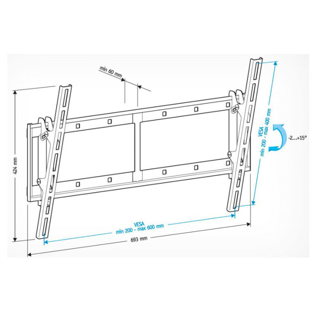 Кронштейн настенный Holder LCD-T6606 (Цвет: Black)