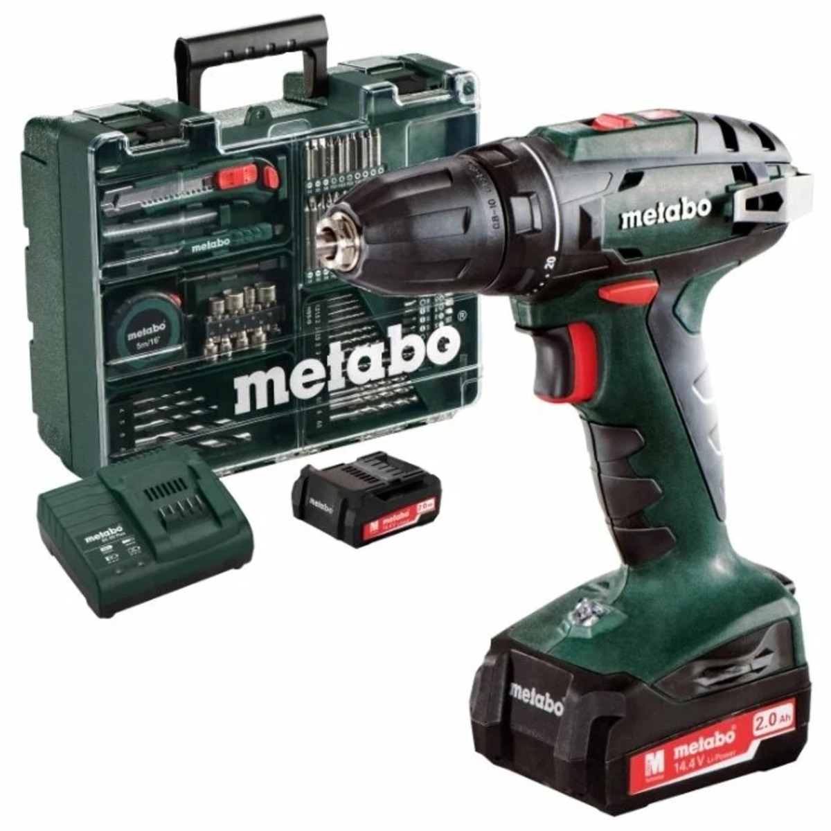 Дрель-шуруповерт Metabo BS 14.4 SET (Цвет: Green)