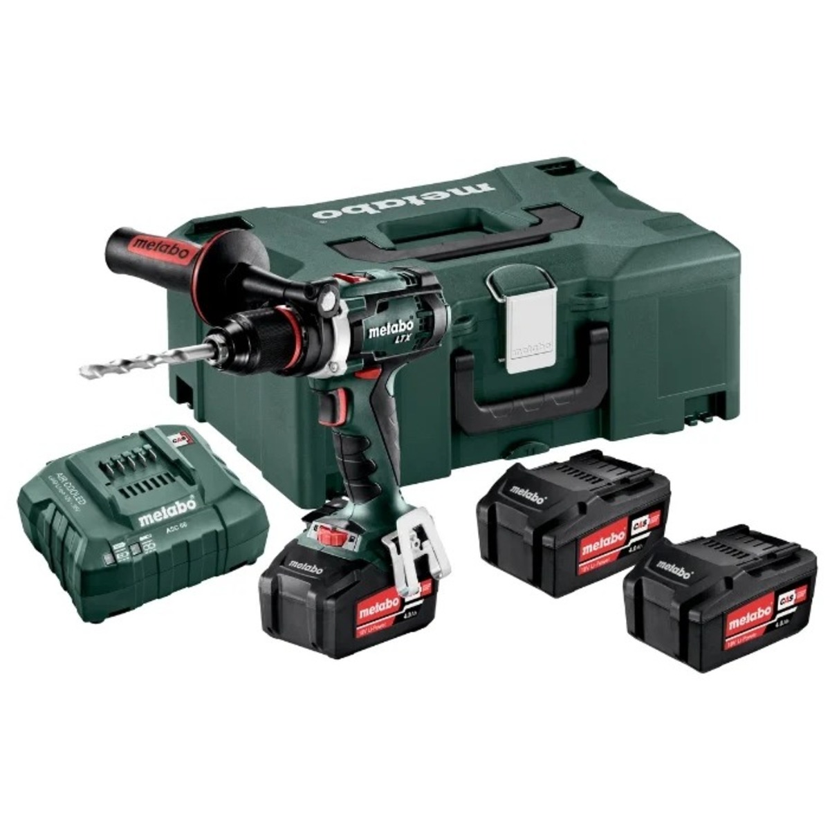 Дрель-шуруповерт Metabo BS 18 LTX Impuls Set (Цвет: Green)