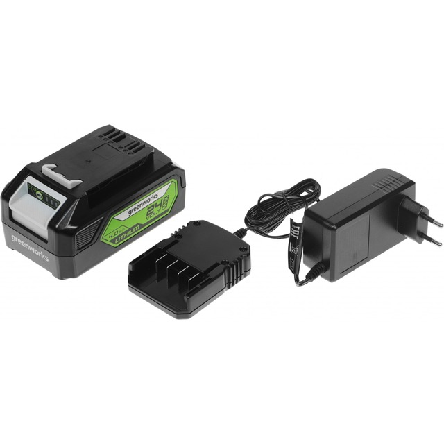 Цепная пила Greenworks G24CS25K4 (Цвет: Green) Цепная пила Greenworks G24CS25K4 (Цвет: Green)