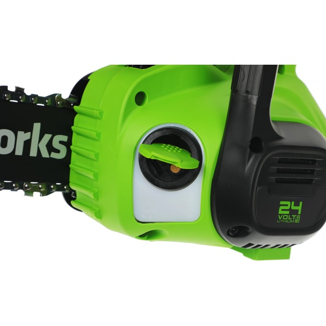 Цепная пила Greenworks G24CS25K4 (Цвет: Green) Цепная пила Greenworks G24CS25K4 (Цвет: Green)