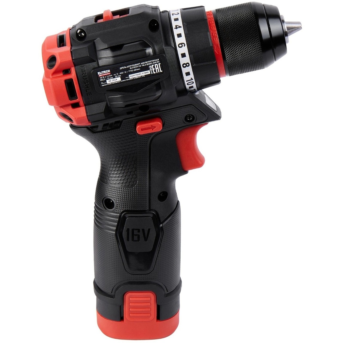 Дрель-шуруповерт Elitech CD 16L2 (Цвет: Red)