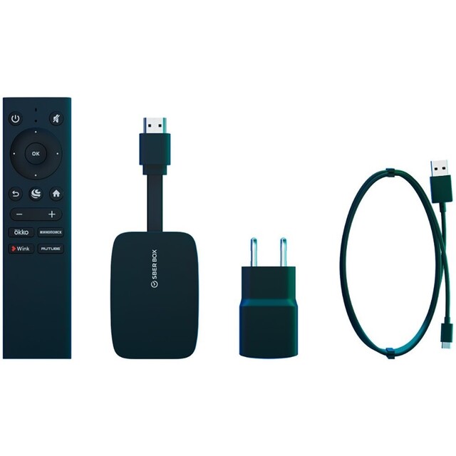Медиаплеер Sber SberBox 4K SBDV-0004C, черный