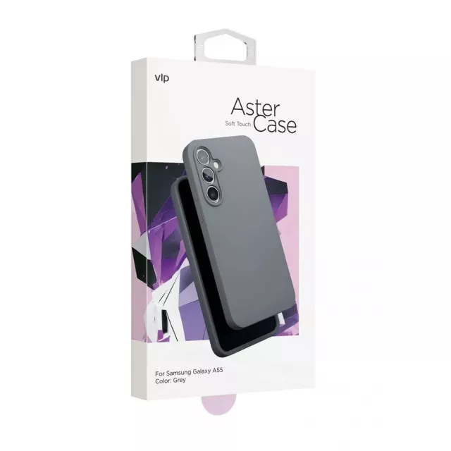 Чехол-накладка VLP Aster Сase для смартфона Samsung Galaxy A55 (Цвет: Gray)