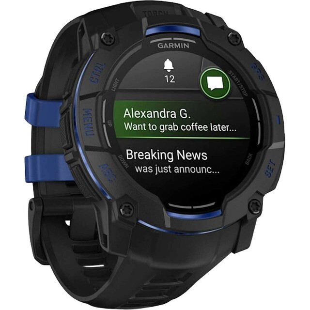 Умные часы Garmin Instinct 3 50mm Amoled (Цвет: Black / Bolt Blue) Умные часы Garmin Instinct 3 50mm Amoled (Цвет: Black / Bolt Blue)