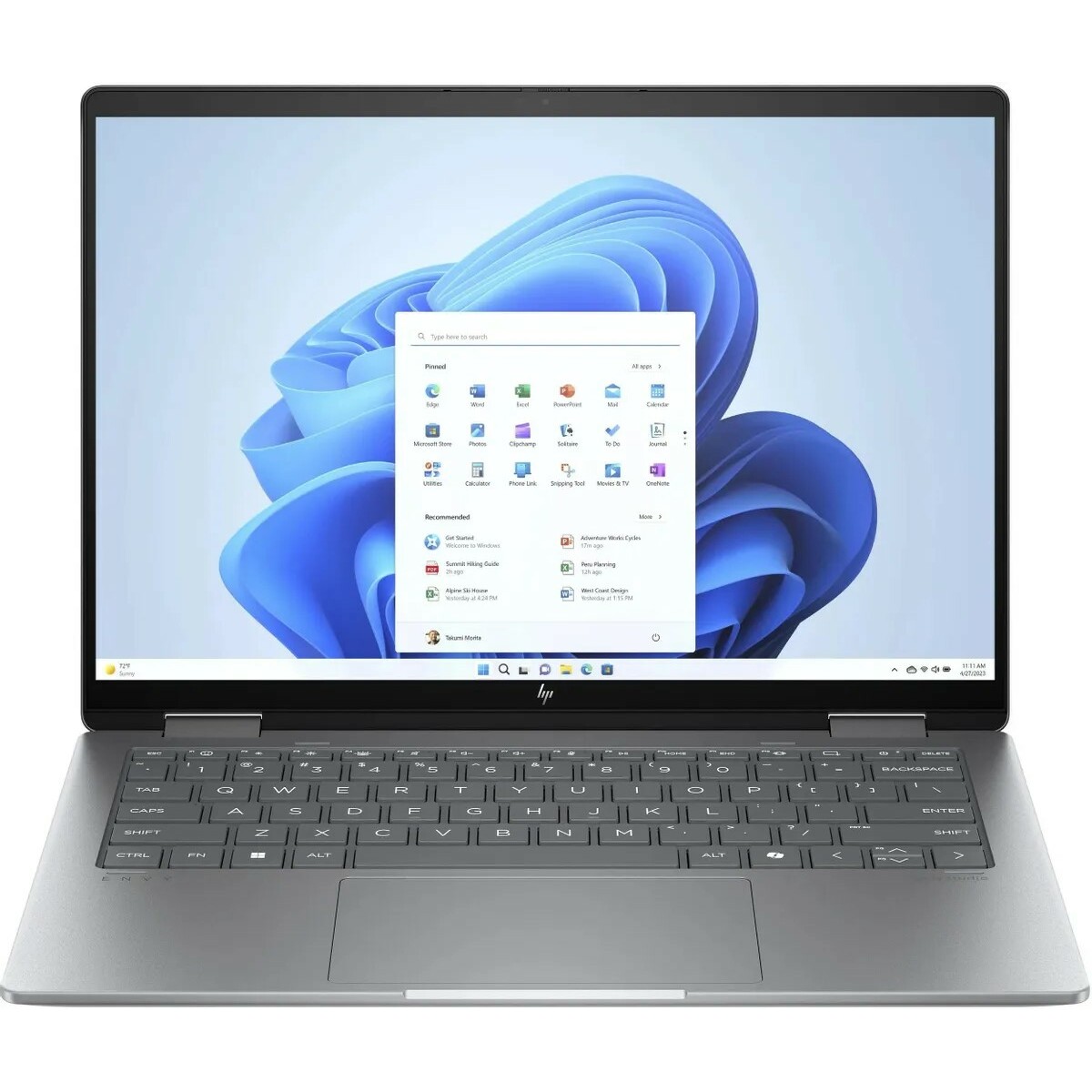 Ноутбук HP Envy x360 14-fa0004ci (Ryzen 5 8640HS / 16Gb LPDDR5 / SSD512Gb / AMD Radeon / 14
