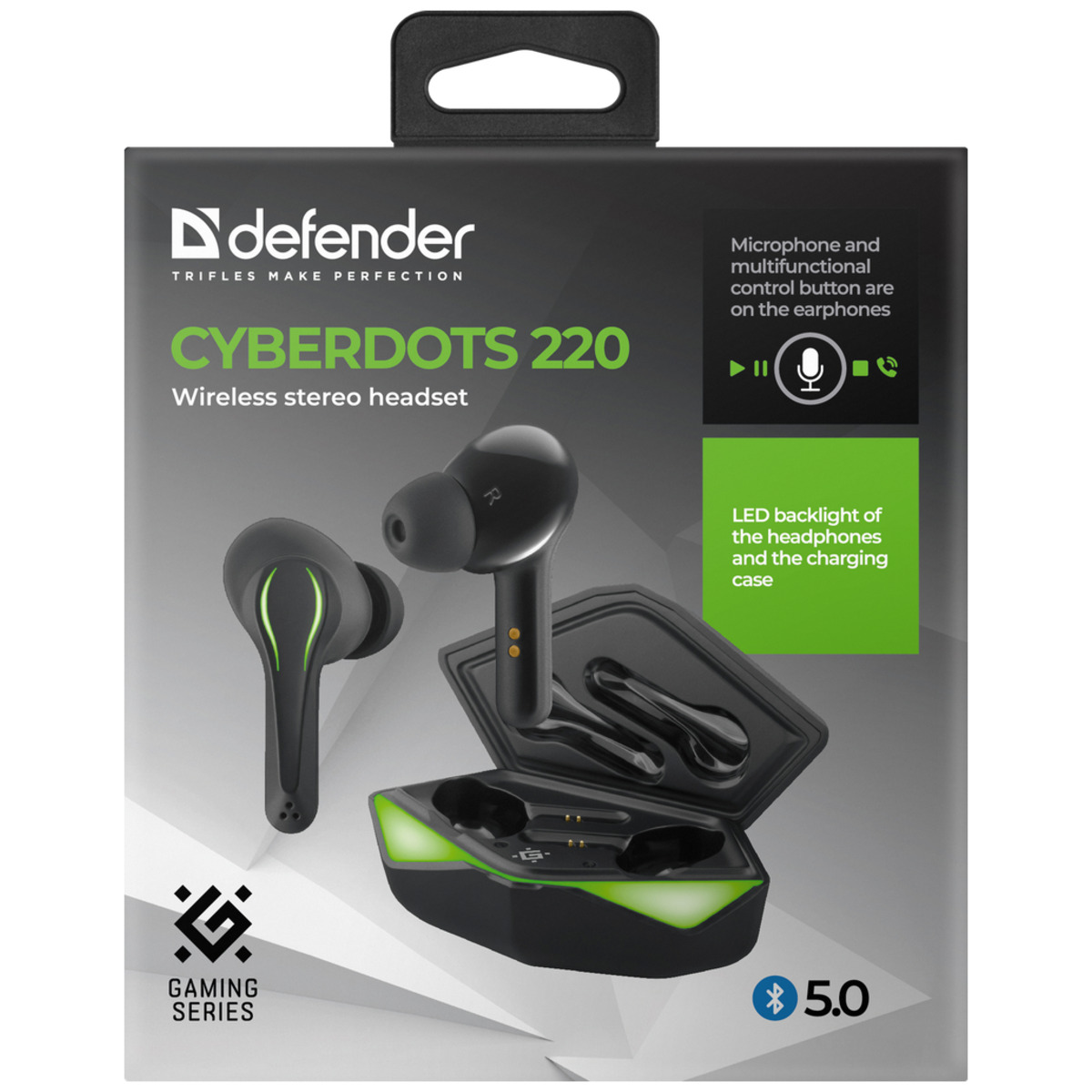 Гарнитура DEFENDER CYBERDOTS 220 (Цвет: Black)